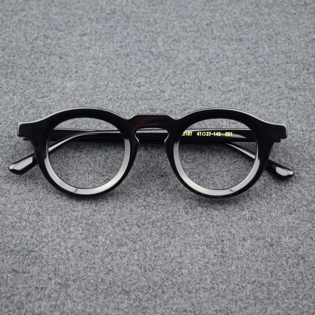 Small Round Retro Acetate Eyeglasses Frames Mens Womens Reading Glasses Customize Myopia Prescription Eyeglasses 0