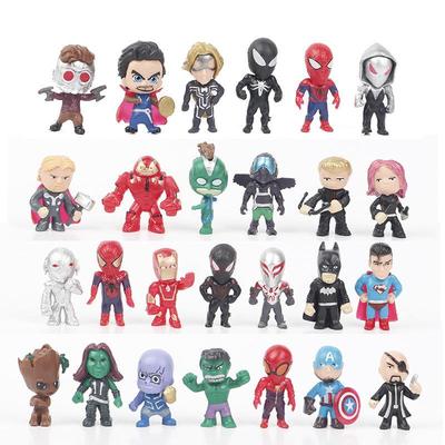 26 Gashapon Action Figures e Decorazioni per Torta degli Avengers 4: L'Ultima Battaglia - Lotteria