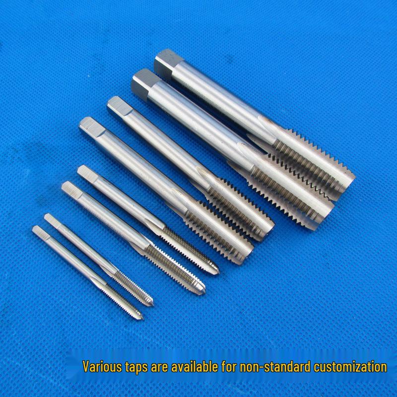 High-Speed Steel 6542 Valve Stem Taper Tap for Tire Threading, Through Hole CV Straight Flute, White Steel 5V1 5V1