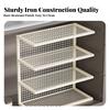 Wire Shelf Riser Space-Saving Freestanding Wire Rack Minimalist Design adaptable Use for Renters, Countertop, Pantry, Under Sink
