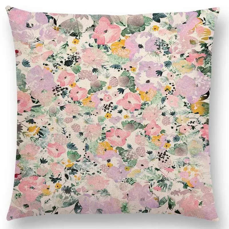 Neueste Kissenbezüge für kleine Mädchen mit Blumenmuster, verträumter Garten, Fantasienacht, Sofakissenbezug für Mädchen