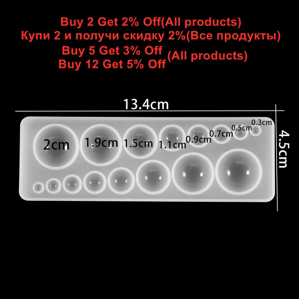 1 Stück Silikonform Halbkugel Oblate Cabochon Anhänger Harz Silikonform Handgefertigtes Werkzeug Epoxidharz Formen Schmuckherstellung