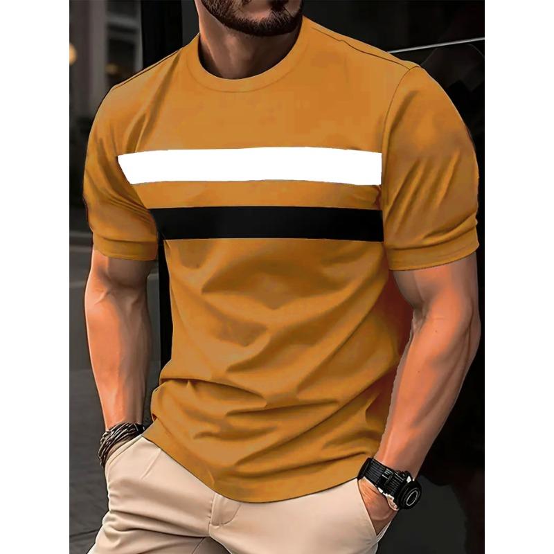 Herren Sommer Neu 3D Lässig Herren Sport Fitness Kurzarm T-Shirt