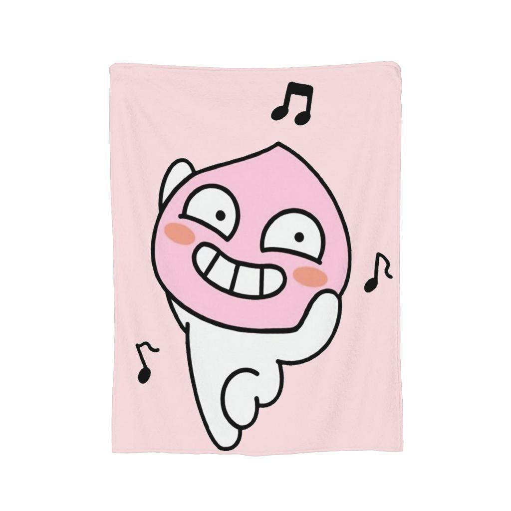 K-Kakaos F-Friends Apeach Heart Blankets Fleece All Season   Multifunction Warm Throw Blanket for Sofa Couch Rug Piece