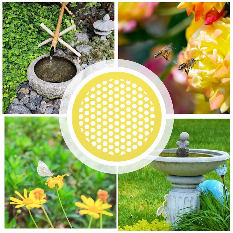 Floating Bee Island Honeycomb Bee Waterer Floating Station Bee Insect Drinking Tray For Outdoor Garden Thirsty