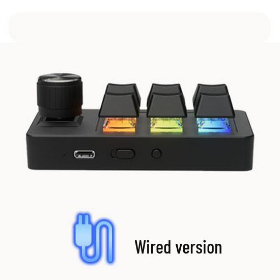 USB Wired/Wireless Bluetooth Multimedia Controller: Custom Mini Keyboard & Computer Speaker Control