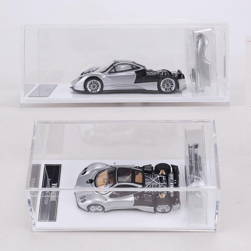 LMF 1:64 Zonda C12s Alloy Model Car Magnetically Attracted Engine Cover Can Be Removed