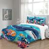 Cartoon Whale Bed Sheet Set, Microfiber Soft Duvet Cover, Zipper and Pillowcase, Children Adult Duvet Cover Gift