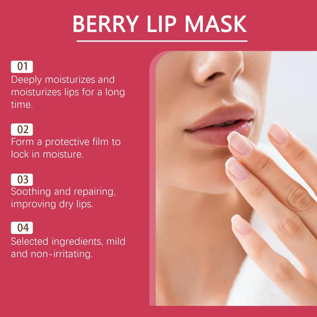 EELHOE Hydrating Sleep Lip Mask Intense Moisture Treatment Removes Flaky Skin For Supple Lips