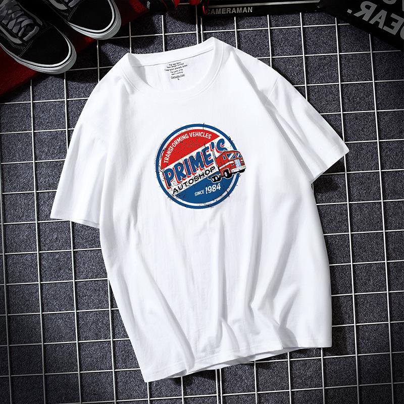 

Летняя модная мужская футболка с короткими рукавами, 100% хлопок, повседневная футболка, размер S-6XL 4XL белый