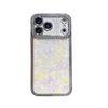 Electroplated Silver Rhinestone iPhone Case: Compatible with iPhone 11 to 16, Drop Glue Shell, Fits 14 Pro Max