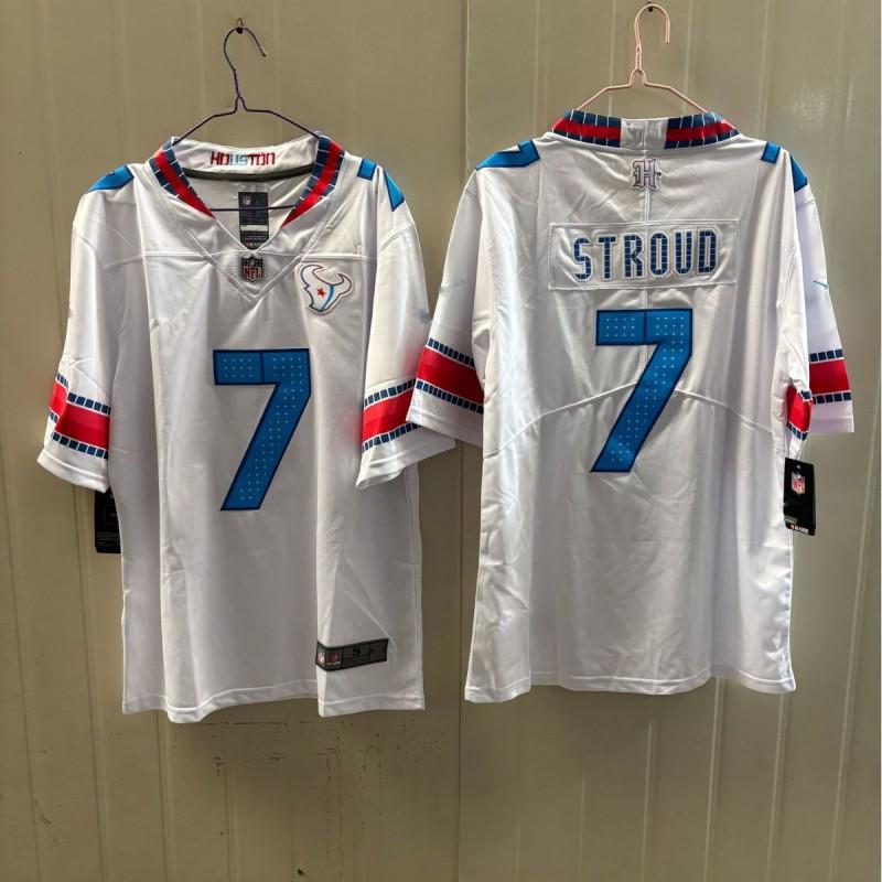 2026 NFL Houston Texans Second Generation Embroidered Short Sleeve Football Jersey Mens Sports Uniform