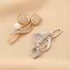 Pearl Tulip Small Western-Style Ornaments Single-Stitch Brooch Mourning Brooch For Women