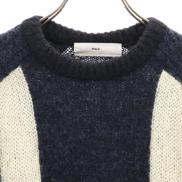 TOGA PULLA Long Sleeve Knit 36 Navy System Sweater Women Used