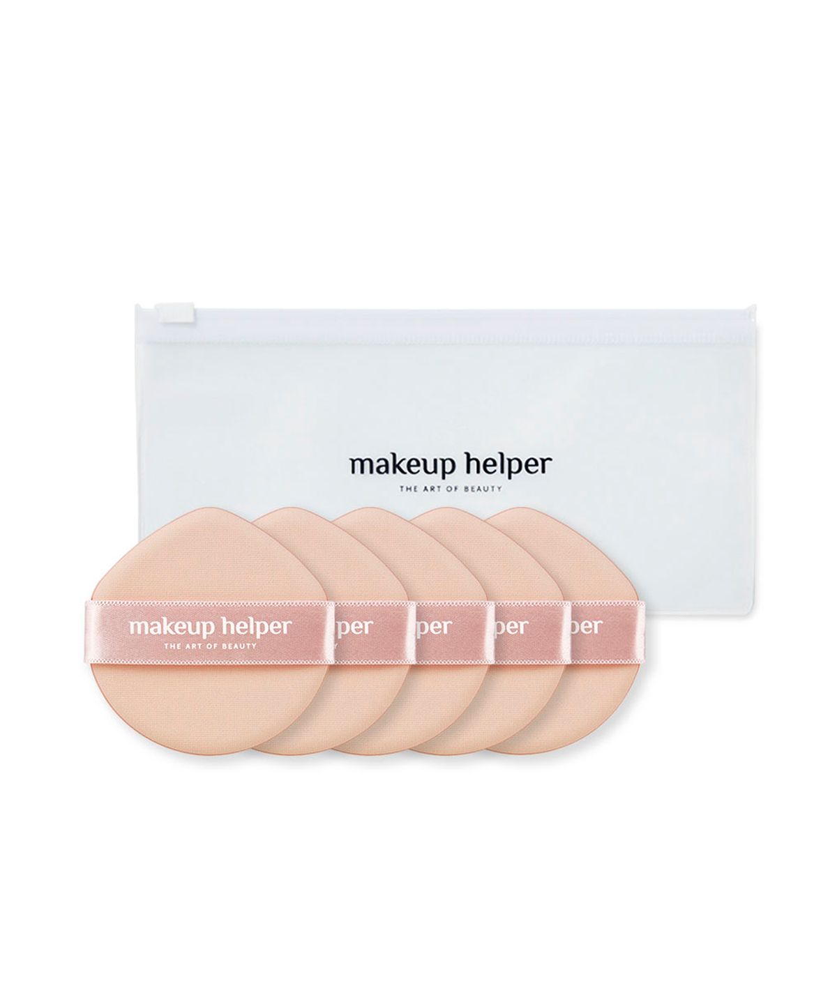Big Edge Cushion Puff Pink Beige 5-Pack