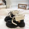 Fleece Martin Boots for Women To Keep Warm In Autumn and Winter 2025 New Thick-soled Small Height-increasing Short Boots Short Snow Cotton Shoes