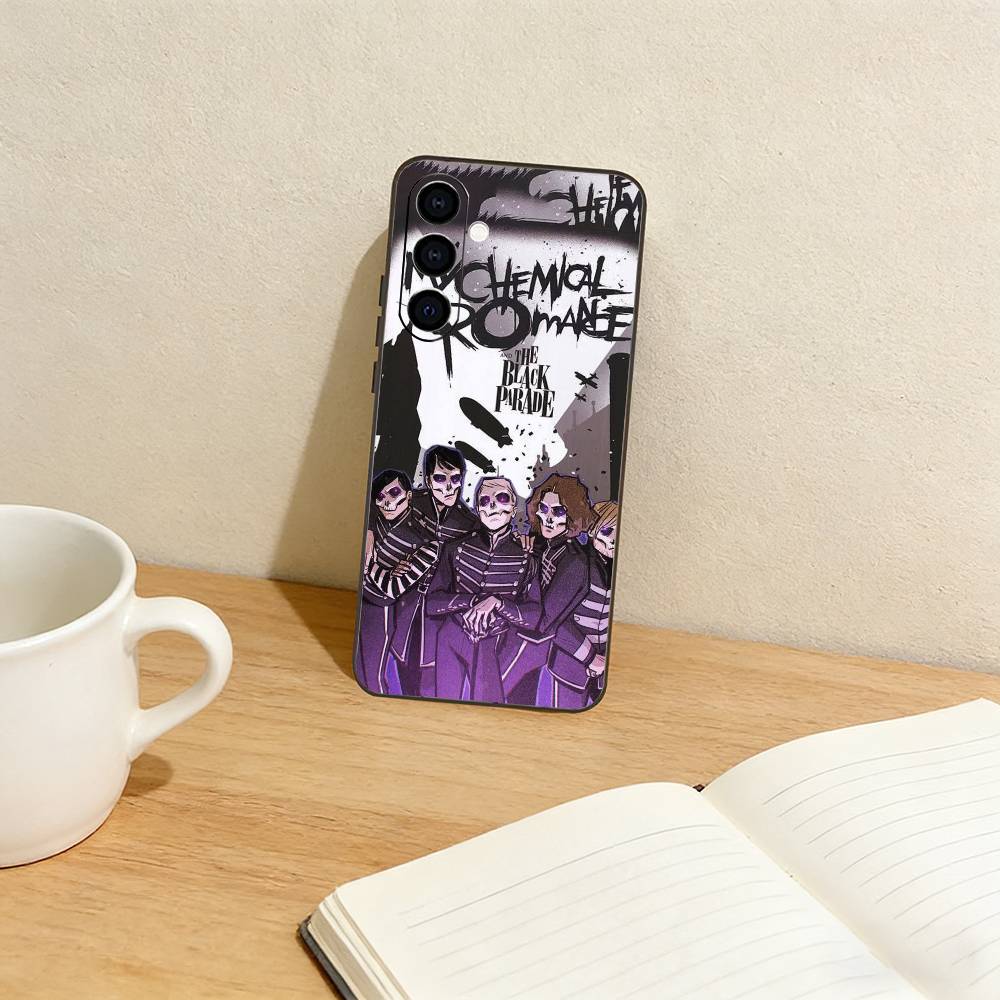MCR f-Fan Icon My Chemical Romance   Phone Case For Samsung Galaxy A73,A72,A71,A70,A53,A52,A51,Others Soft Black Cover