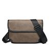 Niche Plaid Messenger Men's Bag OEM Generation High Quality PVC Old Flower Material Men's Shoulder Bag