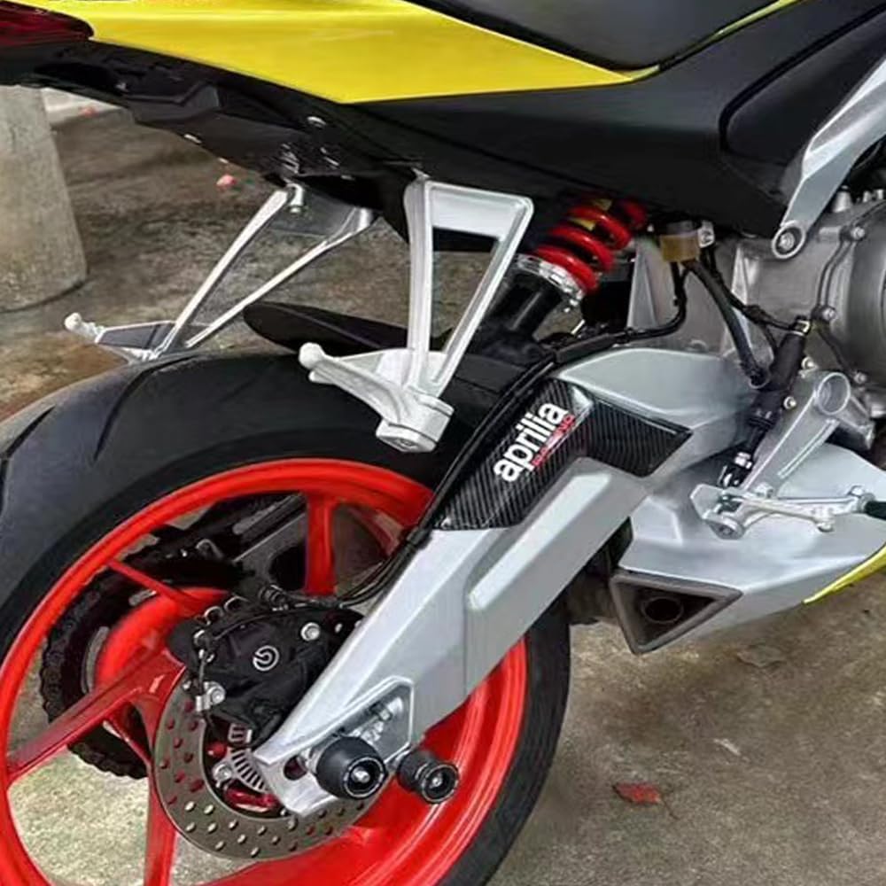Защитный кожух заднего рычага подвески мотоцикла, декоративная защитная крышка с текстурой под карбон для Aprilia RS660 TUONO660 2021 2022 2023