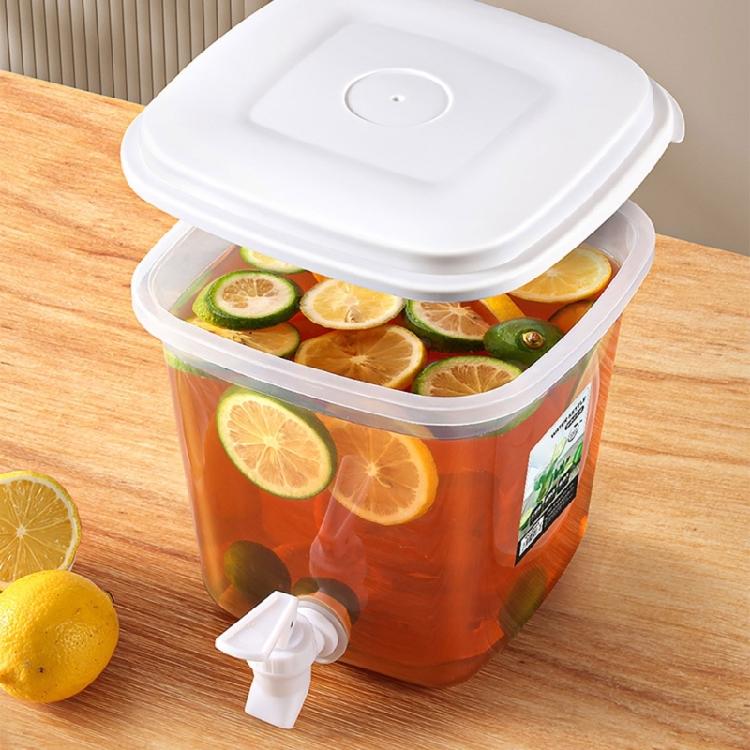 Grande Contenitore per Tè Freddo Limonate Dispenser d'Acqua Trasparente Dispenser per Bevande con Rubinetto Essenziale per la Cucina