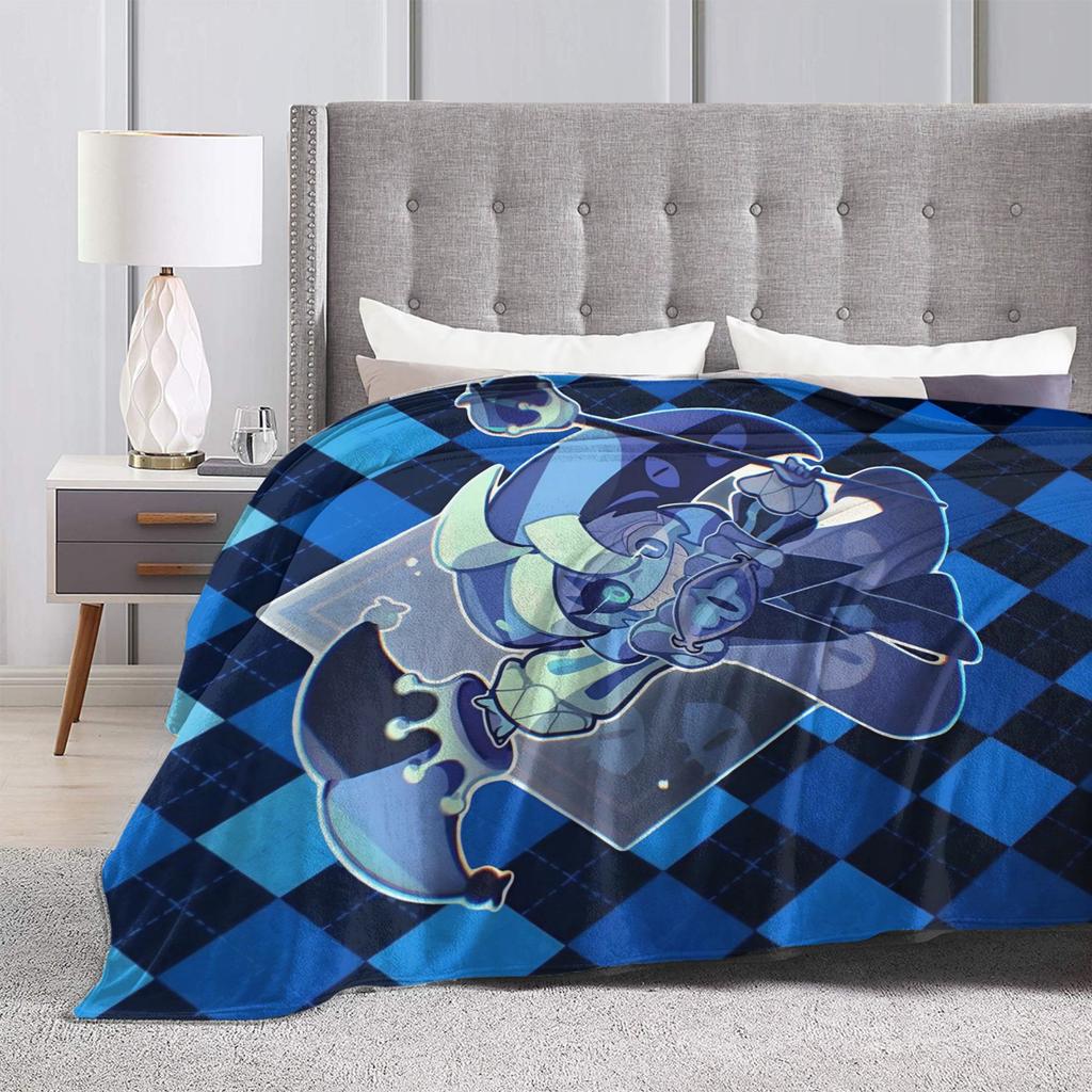 Shadow Milk Cookie Blankets Flannel Textile Decor Cookie Run Kingdom Multifunction Lightweight Throw Blanket for Home Quilt