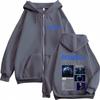 Rapper Pitbull I'm Back Tour  Print Zipper Hoodie Men Women Hip-hop Sweatshirt Long-sleeved Casual Gothic Punk Zip Up Jacket