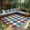 Unique Floral Doormat Welcome Mat Indoor Outdoor Decor Area Rug Home Entrance Carpet Floor Mat Washable Non Slip Stylish Design