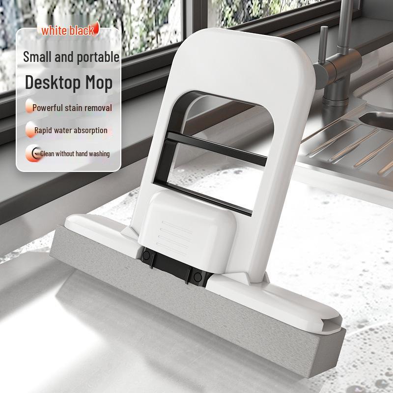Hands-Free Mini Desktop PVA Mop for Coffee and Dining Table Cleaning