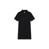 MLB Boston Red Sox Logo Embroidered Casual Loose Comfortable Sports Short Sleeve Dress Women Dress Black 3FOPH0133-43BKS