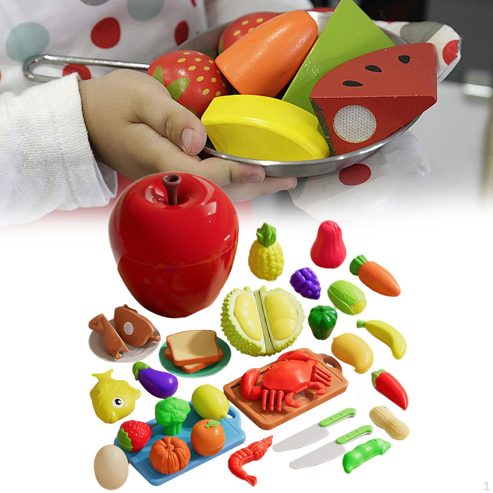 

Нарезка фруктов и овощей Игрушка Кухонный аксессуар Ролевые игры Фрукты Овощи 32 pieces