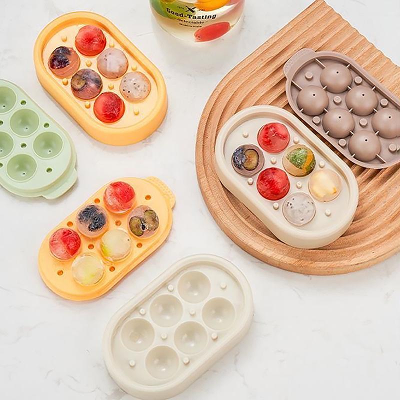 1Pc Silicone Ice Lattice Frozen Ice Cube Artifact Ice Making Mold Household Ice Tray With Lid Easy To Demould Ice Cube Mold