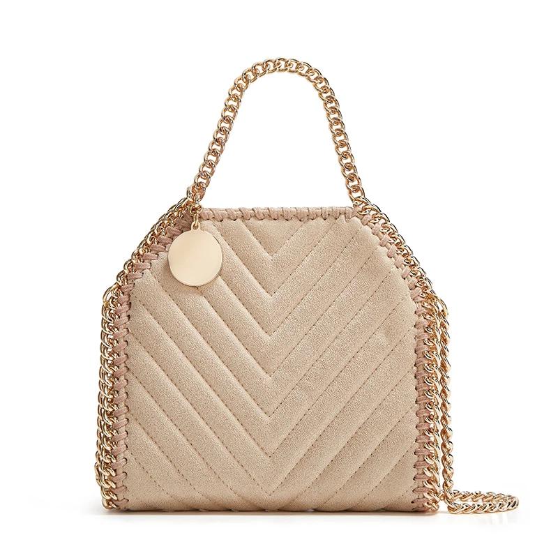 Mini Crossbody Bag - Luxury Designer Embroidered Chain Strap Shoulder Purse, Stylish Versatile Small Handbag for Women 20cmX19cmX5cm