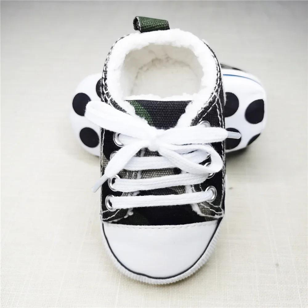 Sneakers classiche in tela per bambini Stampa per neonati Star Sports Neonati maschi Scarpe per primi camminatori Scarpe da bambino antiscivolo per neonati