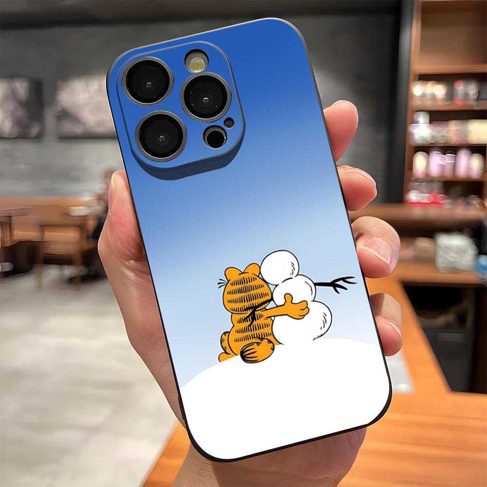 

Anime G-Garfield Phone Case For IPhone 17 Pro Max 15 Pro 16 14 Plus 12 13 Mini 11 Pro Shockproof Soft Cover iPhone14 ProMax