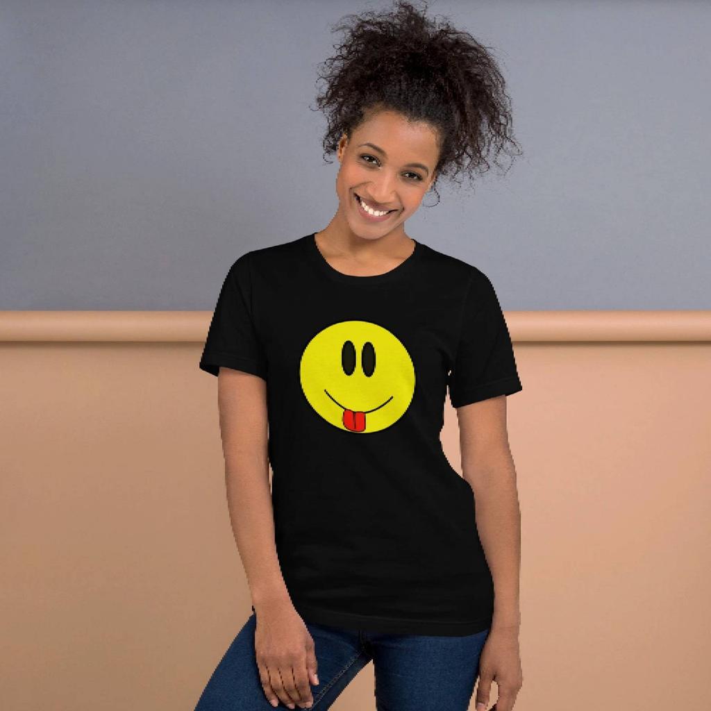 Smiley Face Emoji Unisex S-5XL Graphic T-Shirt Humor Gift FREESHIPS