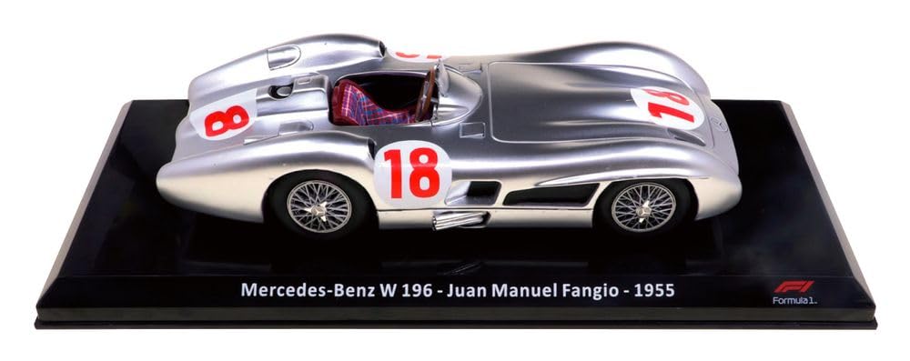 Big Scale F1 Collection 59 W196 Juan Manuel No. (MERCEDES-BENZ Fangio) [Encyclopedia] (with model)