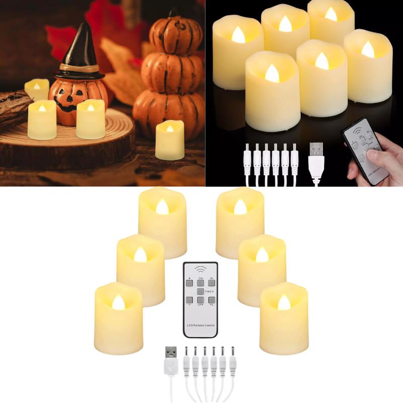 Elegant Usb Plastic Led Candle Light For Birthday Wedding Party Decoration And Timed Remote Control