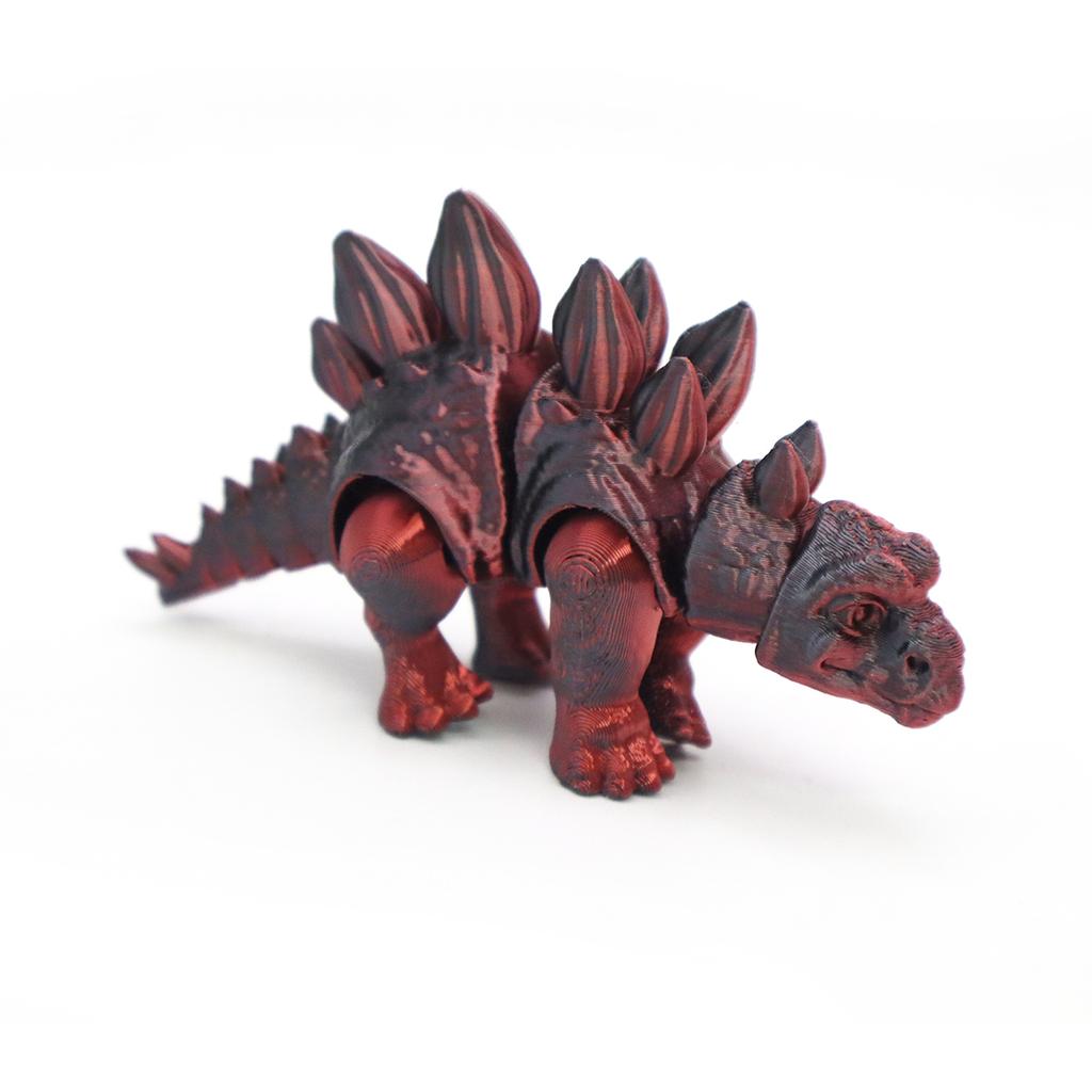 Jurassic 3D Printing Stegosaurus Toy Simulation Dinosaur Figure Model Creative Gift Office Home Decoration Joints Movable