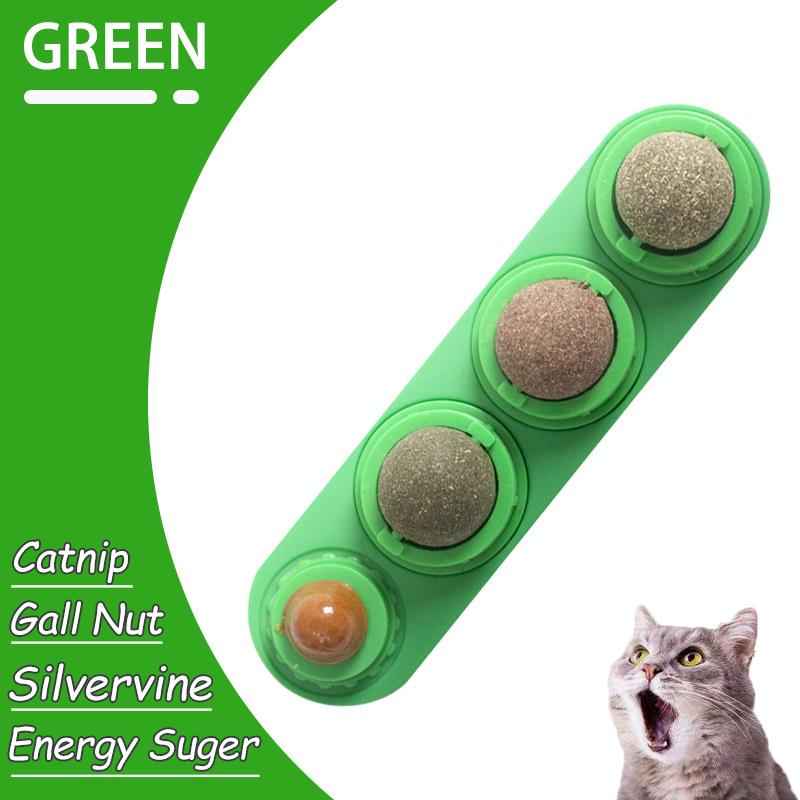 Natuurlijke Kattenkruid Kat Muur Plakbare Bal Speelgoed Krabbers Snoepjes Gezond Natuurlijk Verwijdert Balletjes om de Spijsvertering te Bevorderen Kattenkruid Snack