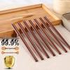 10-Pair Natural Red Sandalwood Chopsticks
