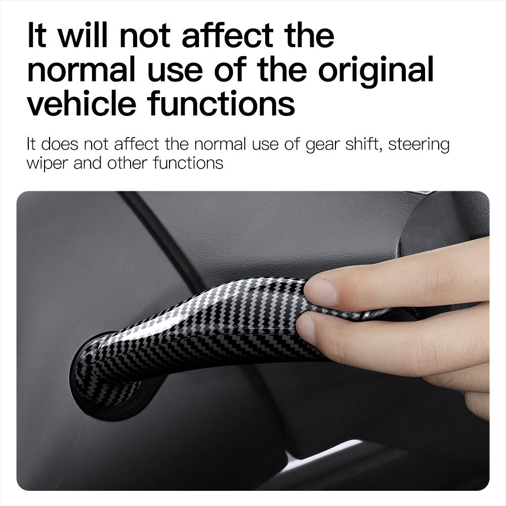 For Tesla Model 3 Model Y Full Package Trim Cover Of Carbon Fiber Matte Finish On Wiper Lever For Tesla 2022/2023