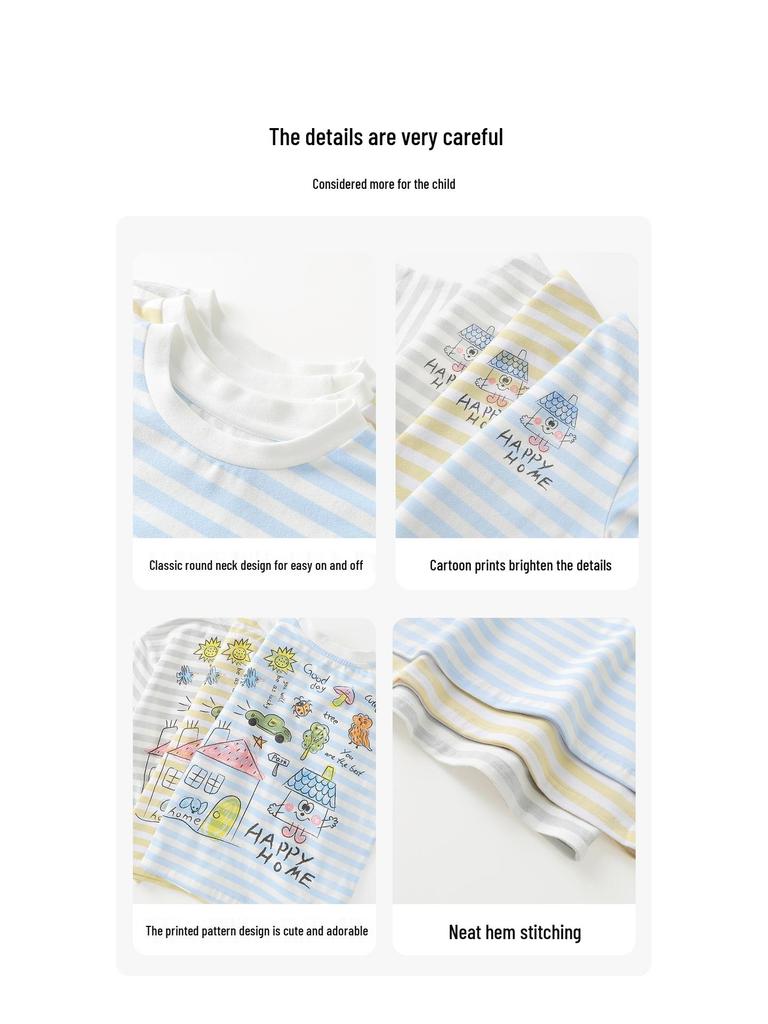 European Boy's 2026 Summer Short-Sleeve T-Shirt: New Toddler & Children's Thin Top