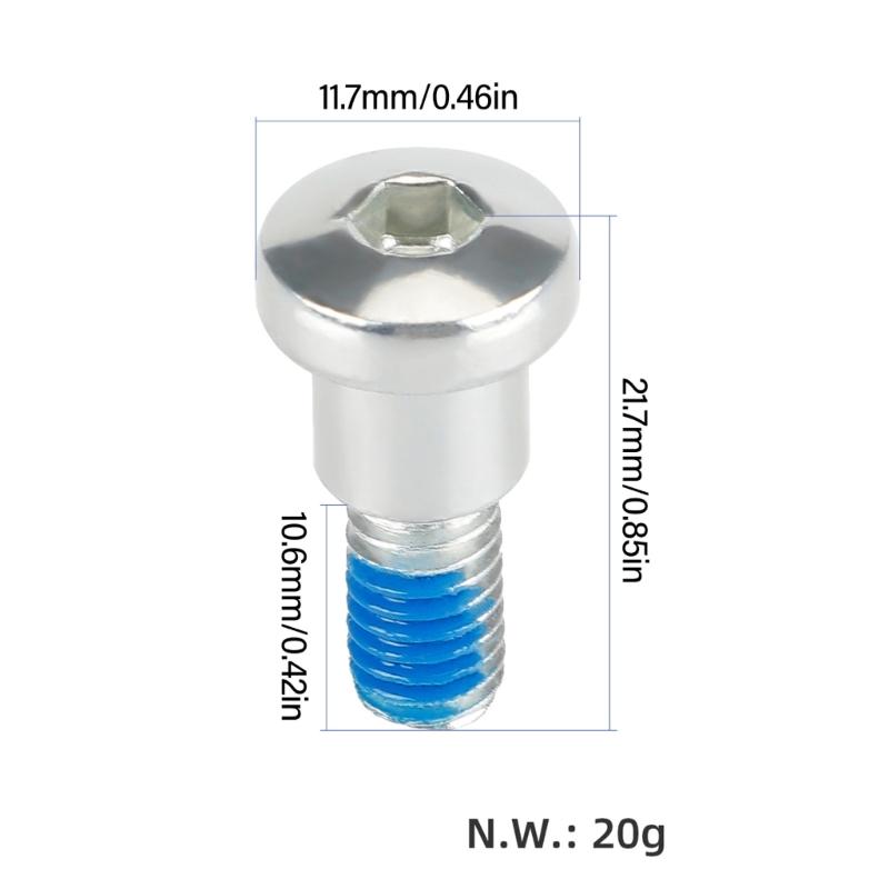 1Pair Electric Scooter Rear Wheel Fastening Bolts Rear Wheel Bolts Screw for M365