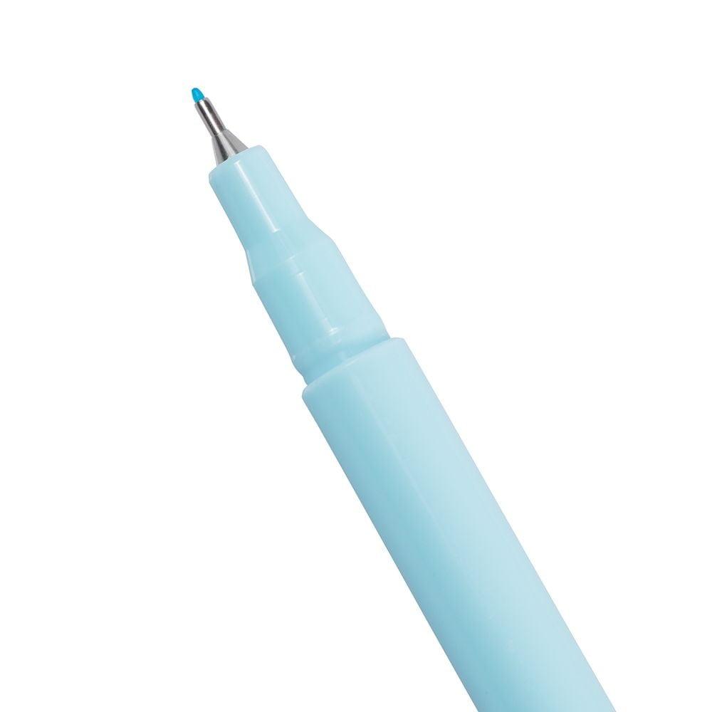 Felt Tip Pens Ultra Fine Point 2Pack Smooth Writing Journals Notes Crafts Invites Pastel Blue Color Stationery Supplies