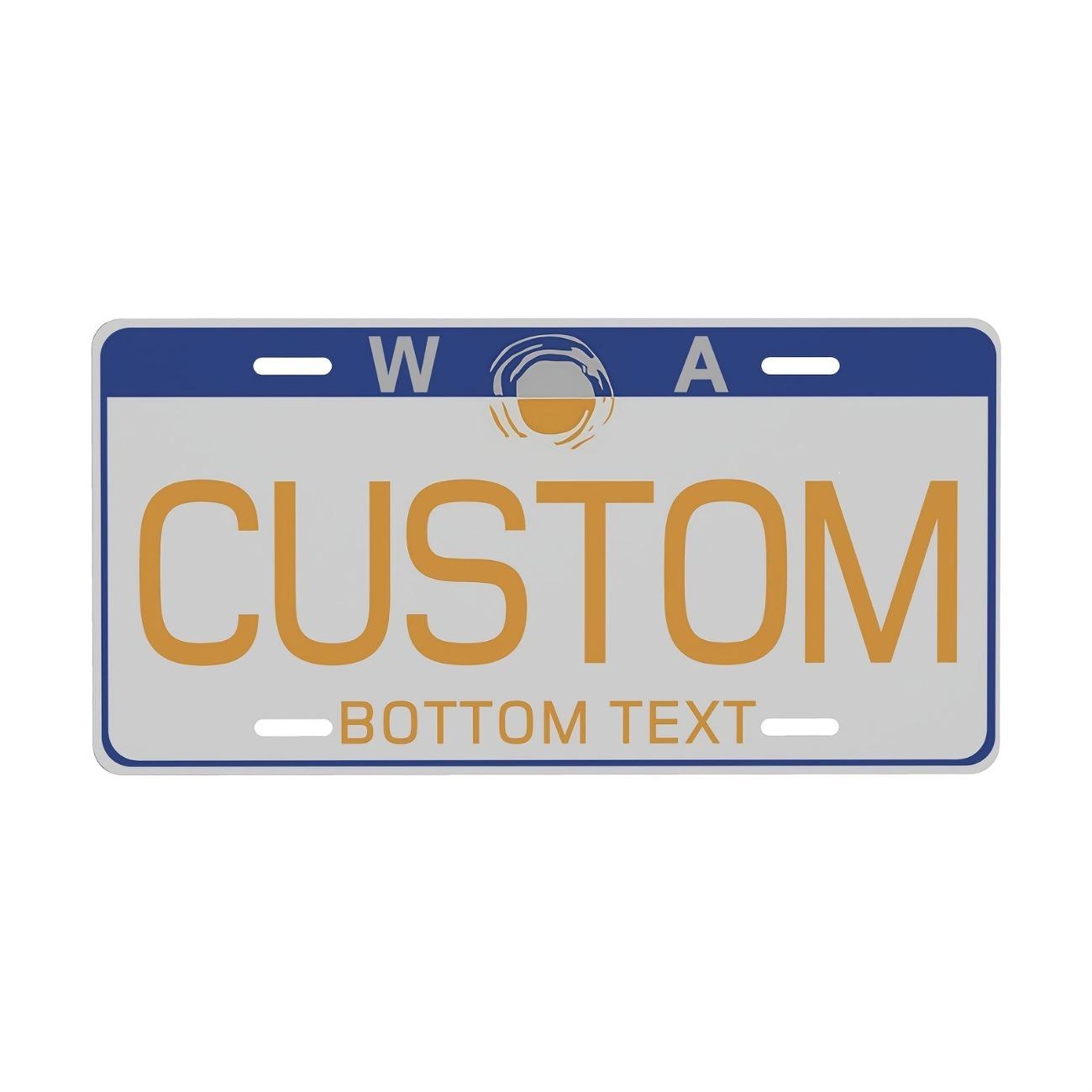 Personalized Aluminum Metal Sign Australian License Plate Garage Wall Decor белый