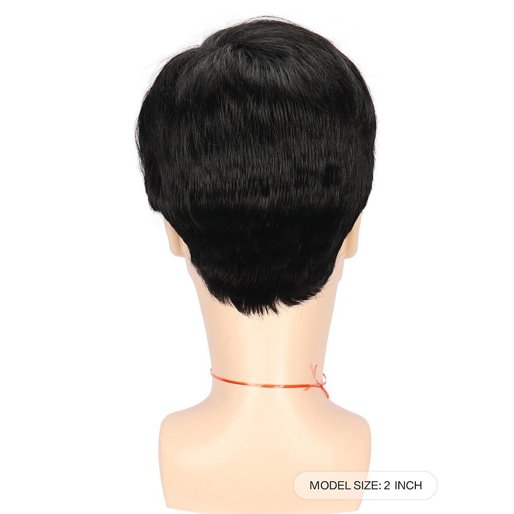 Men's Black Short Hair