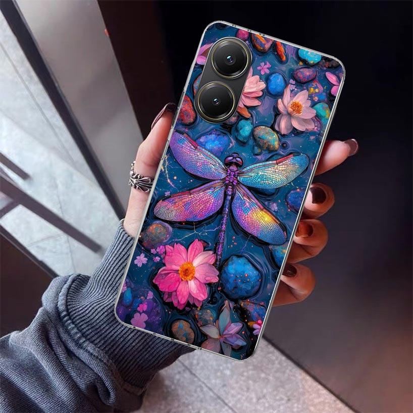Beautiful Dragonfly Enthusiasts Phone Case For Xiaomi Poco X7 X6 X5 Pro F7 Ultra Redmi 15C 15 13 13C 12 12C 10 10A 10C 9 9A 9C 9