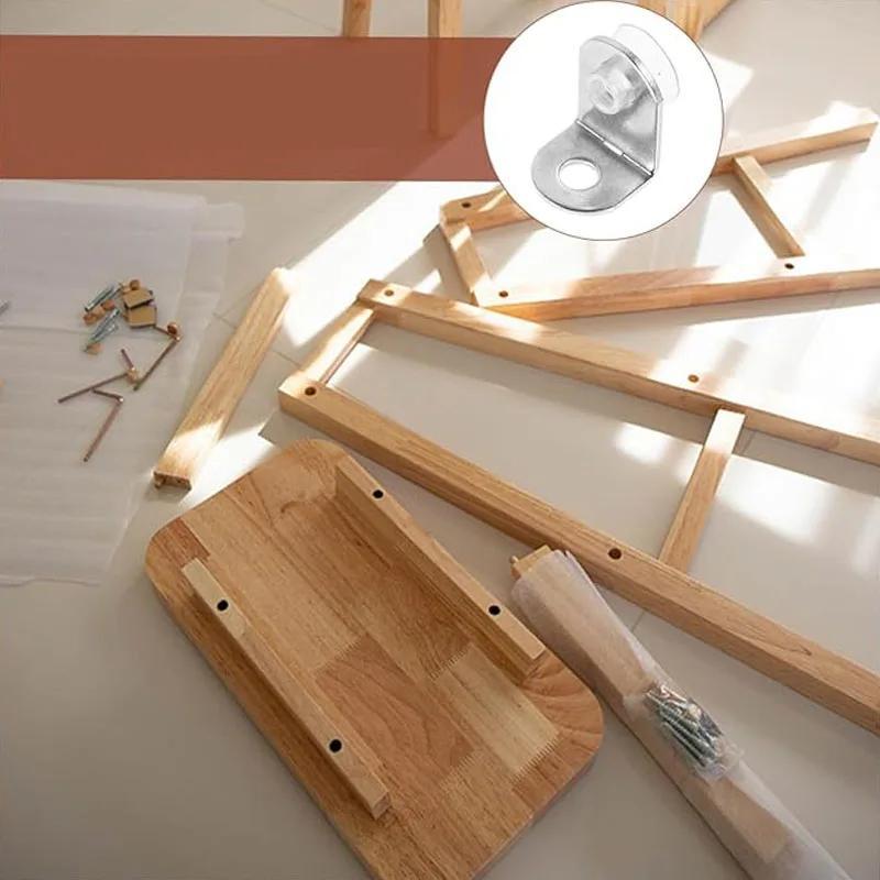 16pcs Small Corner Glass Holder Brackets Brackets Wood Brackets Shelves Shelf Supports