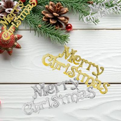 20 Stück "Frohe Weihnachten" Alphabettafel, Weihnachtsbaumschmuck, Weihnachtsdekorationszubehör, Weihnachtsbaum-Anhängerplatten