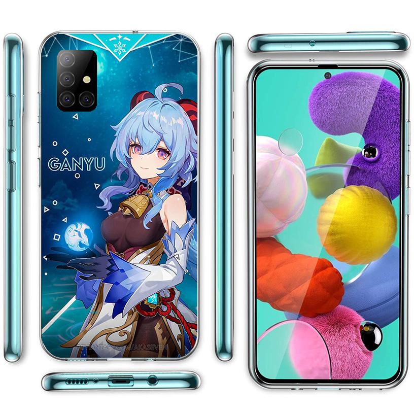 Genshin Impact Ganyu Phone Case for Samsung Galaxy A52 A51 A50S A12 A22 A32 A72 A10S A30S A31 A71 Note 20 Ultra 10 Plus S10 Gala